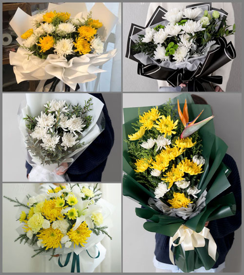 四川成都蒲江县甘溪镇白事花束代送
